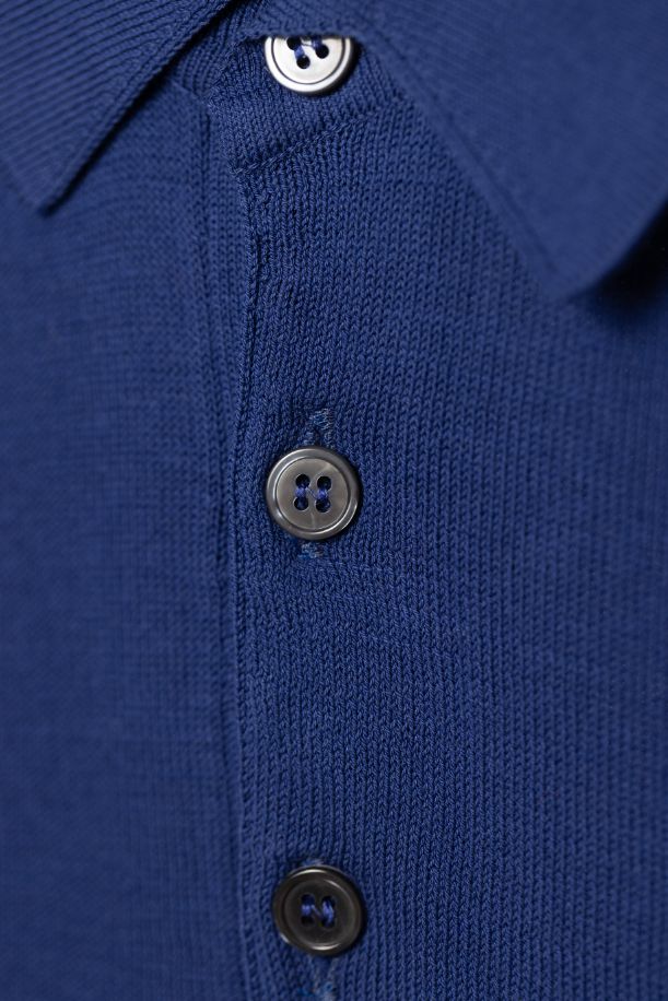 Royal blue – ÆTMEN polo knitted